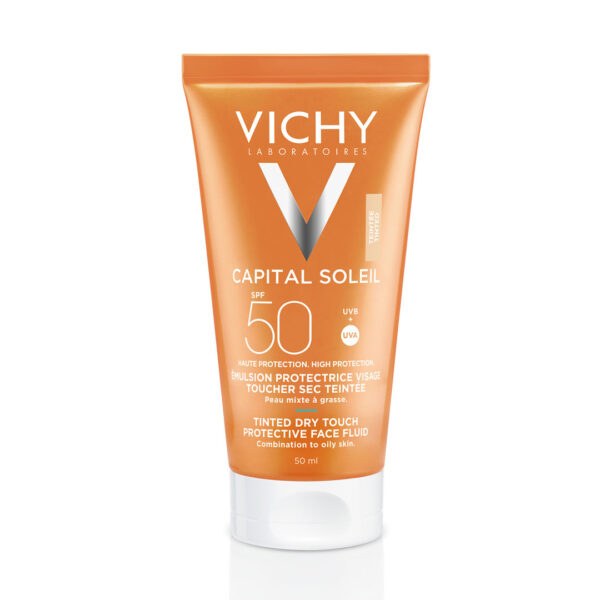 Vichy Capital Soleil Crema Protectora Rostro Toque Seco con Color SPF50 50ml