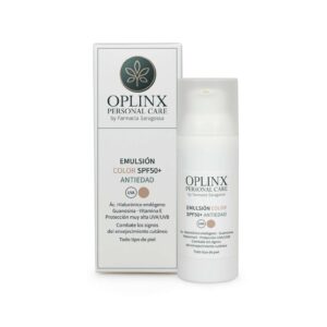 Oplinx Emulsión Antiedad SPF 50+ con Color · 50 ml
